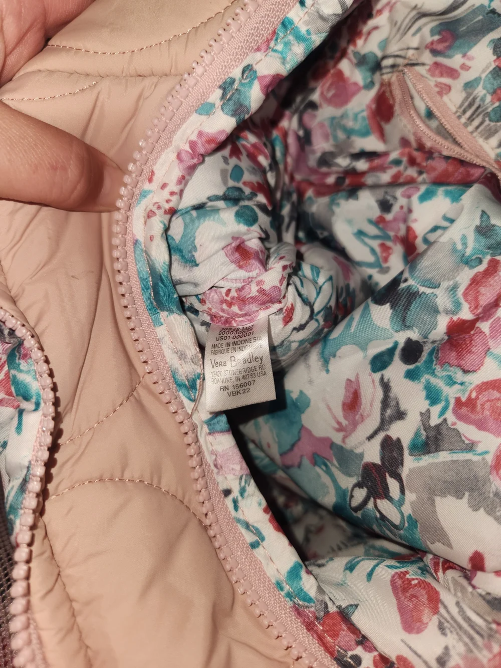 Vera Bradley Featherweight Quilted Light Pink Women's Backpack